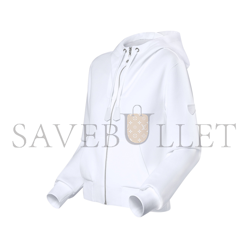 LOUIS VUITTON LEATHER ACCENT HOODIE 1AIAS3